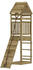 vidaXL Spielturm mit Kletterwand Massivholz Imprägniertes Kiefernholz 55 x 175 x 264 cm (3156900)