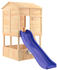 vidaXL Spielturm 145x131,5x218,5cm Massivholz Tanne braun (3145011)