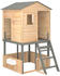 vidaXL Spielturm 145x131,5x218,5cm Massivholz Tanne grau (3145012)