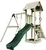 PolarPlay Spielturm Göteborg Babyschaukel Rutsche Grün