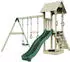 PolarPlay Spielturm Vimmerby Schaukel Trapezstange Rutsche Grün