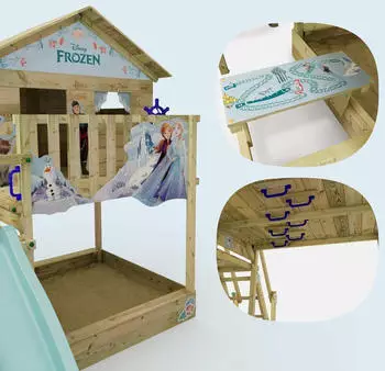 Wickey Disney Saga Spielturm Die Eiskönigin – Vielseitige Ausstattung für endlosen Spielspaß