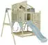PolarPlay Spielturm Lotta mit Kinderschaukel Eisblau