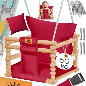 Kidiz Babyschaukel Indoor/Outdoor Bordeaux (27148)