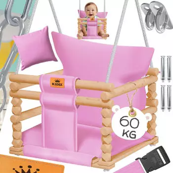 Kidiz Babyschaukel Indoor/Outdoor rosa (27144)
