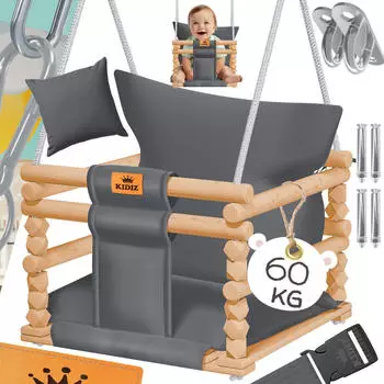 Kidiz Babyschaukel Indoor/Outdoor anthrazit (27145)