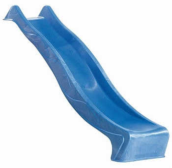 Akubi Kinderspielturm Lotti mit Rutsche und Netzrampe blau (8531)