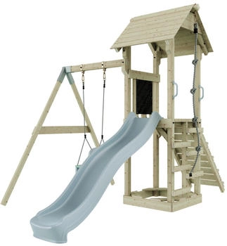 PolarPlay Spielturm Göteborg mit Babyschaukel Eisblau