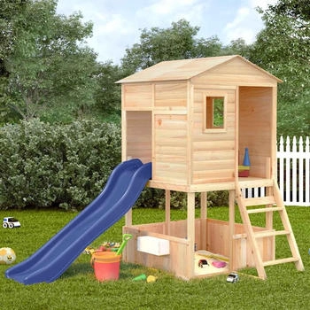vidaXL Spielturm Massivholz Tanne (3376141)