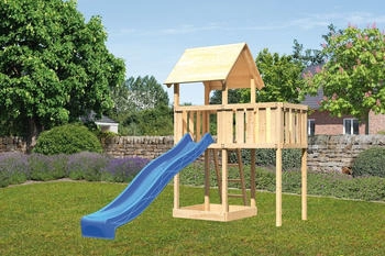 Akubi Kinderspielturm Lotti mit Rutsche blau (1731)