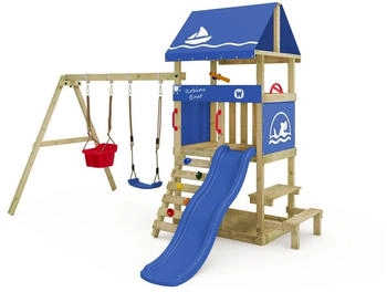 Wickey DinkyHouse mit Picknicktisch blau
