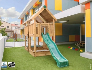 Hy-Land Spielgerät P4 mit Rutsche Premium Douglasie