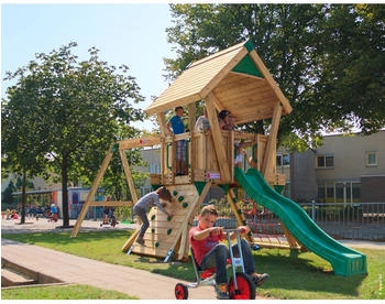 Hy-Land Spielgerät Q2S mit Rutsche und Doppelschaukelanbau Premium Douglasie