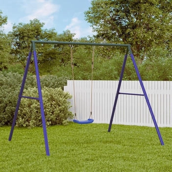 vidaXL Schaukelgestell mit 2 Haken Blau Stahl (4009875)