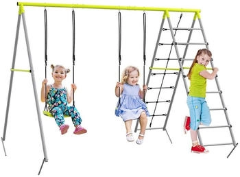 Outsunny Kinderschaukel-Set mit Doppelschaukel