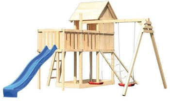 Karibu Kinderspielturm Frieda Set 47 (L x B x H: 264 x 347 x 291 cm, Natur)