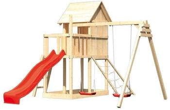 Karibu Kinderspielturm Frieda Set 32 (L x B x H: 264 x 347 x 291 cm, Natur)