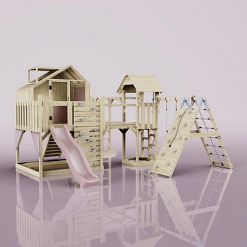 Outdoor Toys OutdoorToys Spielturm Bo mit Babyschaukel Altrosa