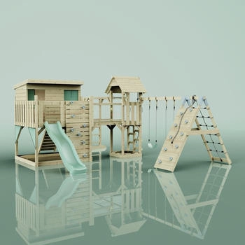 Outdoor Toys OutdoorToys Spielturm Malin mit Kinderschaukel Mintgrün