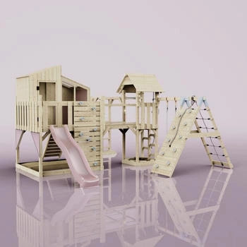 Outdoor Toys OutdoorToys Spielturm Tammo mit Kinderschaukel Altrosa