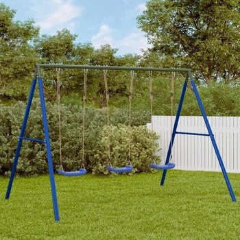 vidaXL Schaukelgestell mit 6 Haken Blau Stahl (4009877)