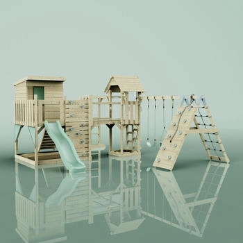 Outdoor Toys Spielturm Lars mit Babyschaukel Mintgrün