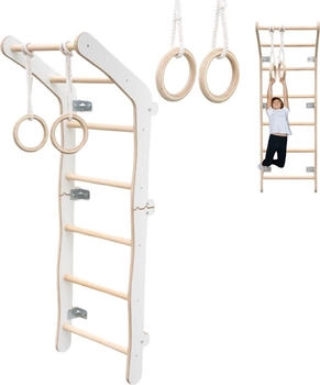 Mamoi Sprossenwand mit Turnringen Indoor