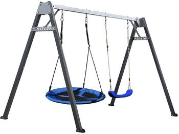 Potenza Kinderschaukel mit Nestschaukel und Schaukel-Sitz 250x207 cm Blau