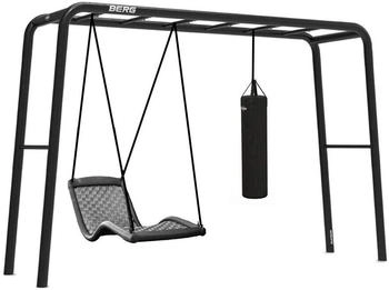 Berg PlayBase L Klettergerüst Schaukelgestell mit 2 Reckstangen Relaxschaukel und Boxsack