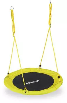 Relaxdays Nestschaukel 90cm gelb