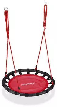 Relaxdays Nestschaukel 80cm rot