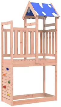 vidaXL Spielturm Braun 110,5 x 52,5 x 215 cm Massives Douglasienholz 3417173