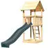 Karibu Spielturm Lotti mit Rutsche Natur-Anthrazit