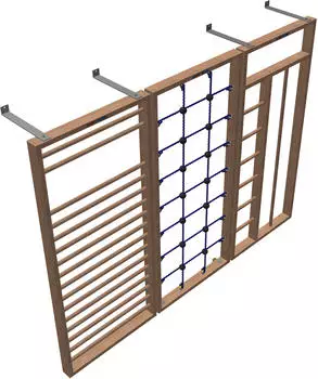 Sport-Thieme Turnwand-Kombination ""TuWa Kletterwand 3"", Ohne Fallschutzmatten