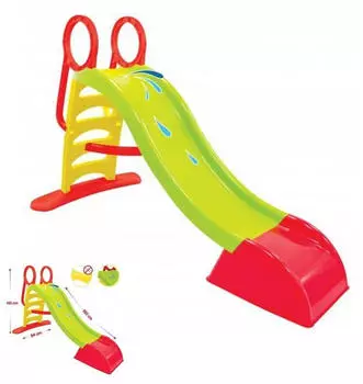 Mochtoys Kinderrutsche mit Wasseranschluss Gr&uuml;n 180 cm