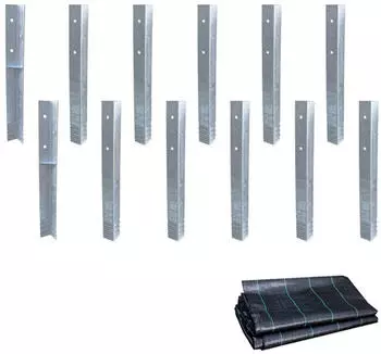 Wickey Winkelanker SolidLock mit Unkrautvlies 12 St&uuml;ck