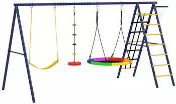 AIYAPLAY Schaukelgestell Stahl 350 x 183 x 200cm
