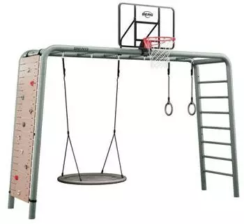 Berg PlayBase Large Spielgestell, Grün, Ultimate-Set