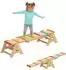 AIYAPLAY Kinderwippe Mehrfarbig/Weiß 133 x 38 x 24 cm