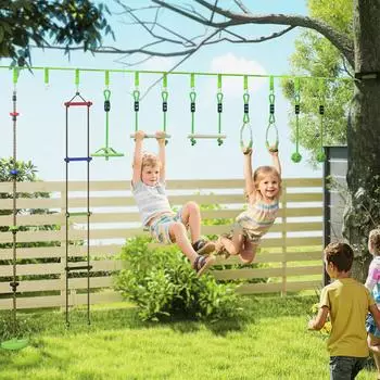 AIYAPLAY Kinder Kletterseil Set Polyester Kunststoff 1000L x 5B x 1H cm