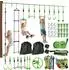 AIYAPLAY Kinder Kletterseil Set Polyester Kunststoff 1000L x 5B x 1H cm
