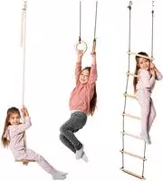 Kinder Spielset &ndash; Indoor Kletterger&uuml;st Und Outdoor Jungle Gym F&uuml;r Jungen Und