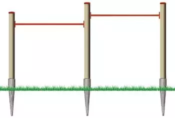 Gartenpirat Turnreck Reckstange Rot
