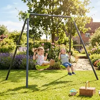 Baby Vivo Einzelschaukel Schaukelsitz mit Doppelschaukel 100 kg