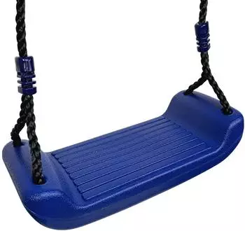 Loggyland Kinder- Kinderspielhaus Zubehör Brettschaukel mit Brettschaukel Blau