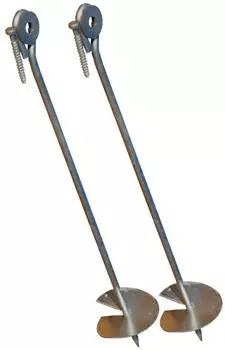 Loggyland Anker Schaukelanker Erdanker Spielturm-Zubehör mit Bodenanker Grau 58 cm