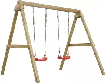 apila MaxPlay Swing KDI Schaukelgestell mit Doppelschaukel Rot