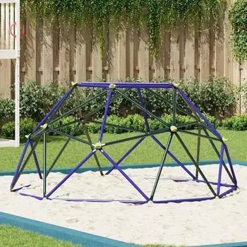 vidaXL Kletterdom f&uuml;r Kinder, Stahl, blau, 255cm (42010326)