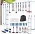 AIYAPLAY Kinder Kletterseil Set Kiefernholz Metall Blau Rot 1000L x 5B x 1H cm