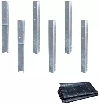 Wickey Winkelanker SolidLock mit Unkrautvlies 6 St&uuml;ck